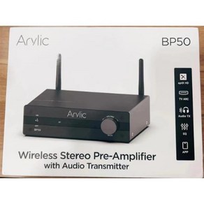 Aylic BP50 블루투스 스테레오 aptx HD 오디오 프리앰프 리시버 2.1 채널 미니 클래스 D 통합 앰프 홈 스피커용, 01 BP50 US Plug, 없음, 1.BP50 US Plug