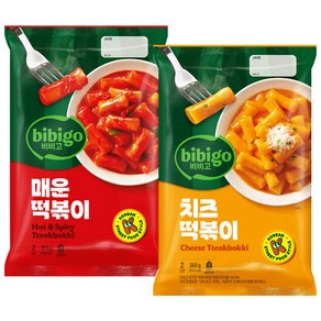 (실온보관) 비비고 떡볶이 360g 2종 (매운떡볶이 치즈떡볶이), 1세트, 720g