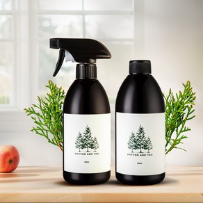 1+1 피톤앤유 고농축 피톤치드 편백수 편백오일 스프레이500ml 1개 + 리필형500ml 1개, 2개, 500ml