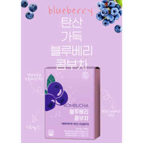 [블루베리 콤부차] 당제로 비타민C 유산균 프로바이오틱스 탄산 콤부차, 5g, 15개입, 1개