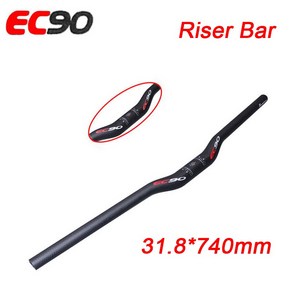 EC90 전체 탄소 Mtb 핸들 바 25.4mm 31.8mm 자전거 핸들 바 탄소 섬유 자전거 핸들 바 660/680/700/720/740/760mm 라이저 바