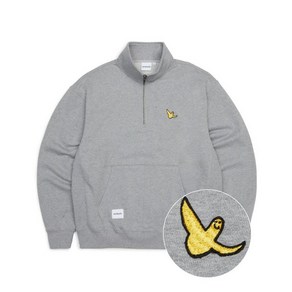 마크곤잘레스 ANGEL WAPPEN OG SWEAT HALF ZIP-UP - M/GREY Z233USW030093 563233