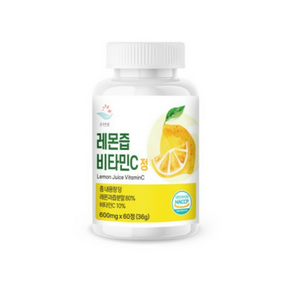 순수한줌 레몬즙 비타민C 정 600mg, 1개, 60정, 1개