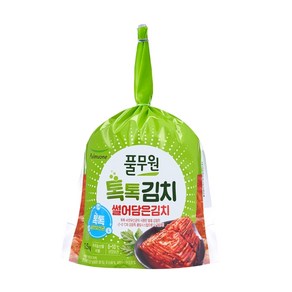 풀무원 탑티어 한끼 자취 식사 추천 반찬 풀무원 톡톡 썰어 담은 김치 (1kg) 김치 겉절이 깍뚜기 배추, 1kg, 1세트