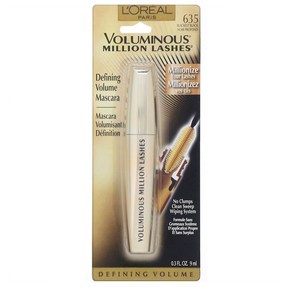 로레알파리 볼류미너스 밀리언 래쉬스 블랙 마스카라 Voluminous Million, 1개, 기본