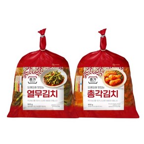 종가집 총각김치900g 열무김치900g 종가 김치, 1세트