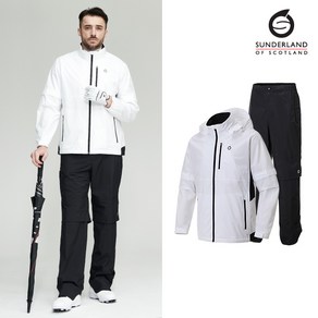 선덜랜드 남성 머레 비옷세트 - 16151RW43, 화이트, 95