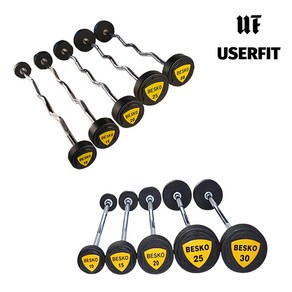 베스코 우레탄 TPU 헬스장 바벨 일자바 컬바 이지바 10~30kg, 컬바 10kg, 1개