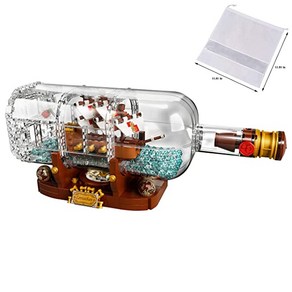 LEGO Ideas 21313 Ship in a Bottle 92177 Expet Building Kit Snap Togethe Model Ship Collectible D, 1개