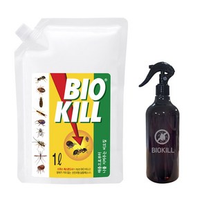 [동성제약 비오킬 공식판매업체] [BioKill 비오킬 1L 리필 + 분무기 500ml ], 1개