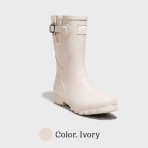 락피쉬 웨더웨어 오리지널 레인부츠 숏 NEW ORIGINAL RAIN BOOTS SHORT - IVORY