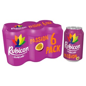 Rubicon 루비콘 스파클링 패션 후르츠 330ml 6개