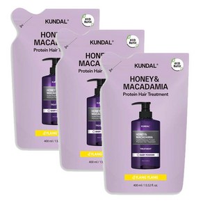 쿤달 트리트먼트 리필팩 400ml 3개