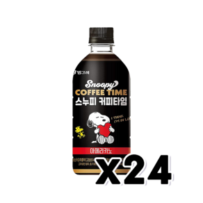 스누피 커피타임 아메리카노 페트음료 500ml x 24개