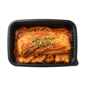 형제팩 사각찜용기 23195 소형(블랙) 1500ml, 100개, 1세트