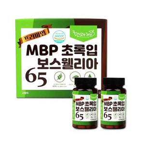 관절건강 초록입홍합 보스웰리아 mbp 초록입보스웰리아65 3개월분, 90정, 2개