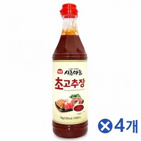 사조마을 초고추장 1kg 초장 새콤달콤 매콤달콤, 4개