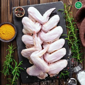 Bazilian Seaa Halal Whole Jumbo Chicken Wings 브라질 시라 할랄 홀 점보 치킨 날개, 3개, 1kg