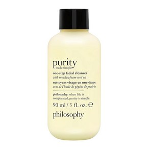 philosophy puity facial cleanse 필로소피 퓨리티 메이드 심플 원스텝 페이셜 클렌저 90ml, 1개