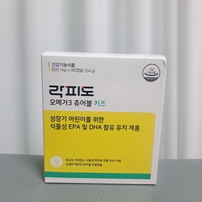 키즈 맛있는 씹어먹는 오메가3 츄어블90캡슐, 90정, 1박스