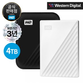 WD NEW My Passpot Gen3 외장하드, 4TB, 화이트