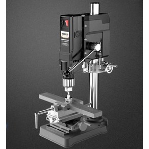 탁상 드릴링 머신 목공 탭핑기 고정 테이블 선반 밀링, 710W 벤치 드릴 + 트위스트 드릴 13세트, 1개