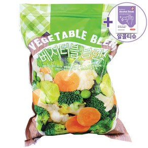 트레이더스 베지터블 블렌드 2KG [아이스박스] + 더메이런알콜티슈, 1개