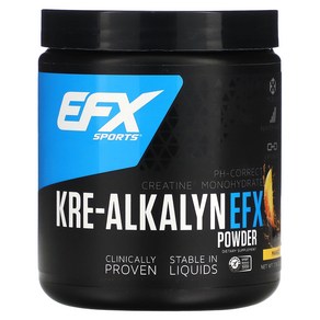 EFX 스포츠 3세대 크레아틴 크레알카린 파우더 분말 가루 망고 220g Ke-Alkalyn Powde Mango, 1개