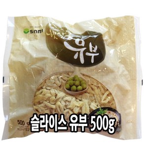 [다인] 유부 슬라이스 500g - 햇살콩 우동유부 고명 냉동 (국내가공), 1개