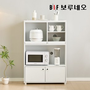 보루네오 마티 주방 멀티 렌지대 수납장 800 PL0065, 화이트