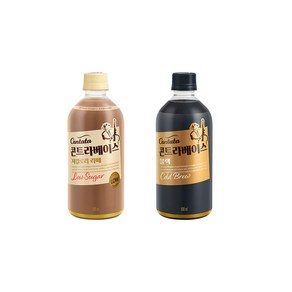 롯데칠성 콘트라베이스 500ml 저칼로리라떼6+콜드브루블랙6/총12개입/무배