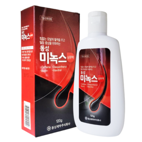 미녹스 샴푸액 탈모증상완화 기능성 샴푸 동성제약 약국 판매 제품, 3개, 120ml