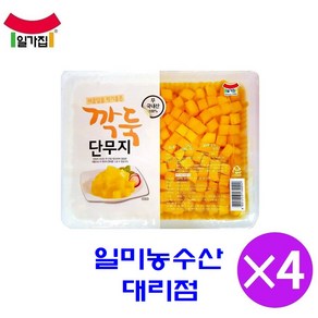 [일가집]깍둑단무지 3kgx4개 1박스 국내산무 업소용 식자재, 3kg, 4개