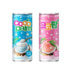 코코팜 피치핑크&화이트 240m X 각15개(총30개) 과즙음료 복숭아맛 요구르트맛 젤리음료 피치핑크 해태, 30개, 240ml