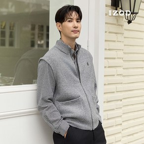 [최초가79 000] IZOD 아이자드 24FW 울블렌드 집업 베스트 남성