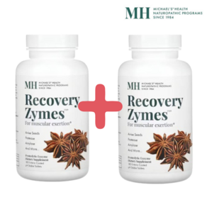 1+1 MH 리커버리자임 Recovey Zymes 효소 180정 우벤자임 / 해외직구 미국정품, 2개