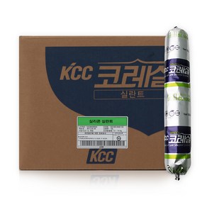 KCC 코레실 SL1000 건축 외장용 창호 주위 전용 실리콘 500ML - 소세지타입, SL1000연흑색 1박스, 1개