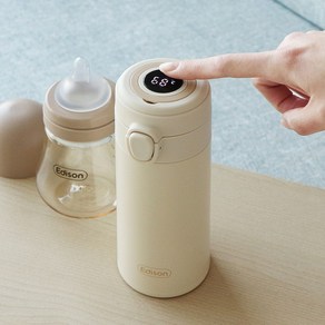 에디슨 온도표시 분유보온병 보냉텀블러 350 500ml, ET7190 350ml, 1개