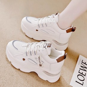 ANYOU 여성 키높이 운동화 다이얼 슈즈 굽7cm 발편한 스니커즈