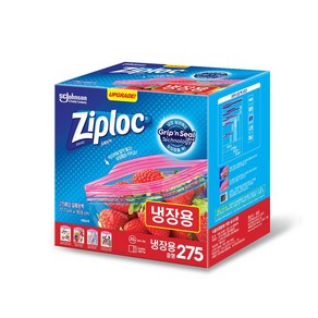 Ziploc 지퍼락 스마트지퍼백 중형 냉장 275개입, 1세트