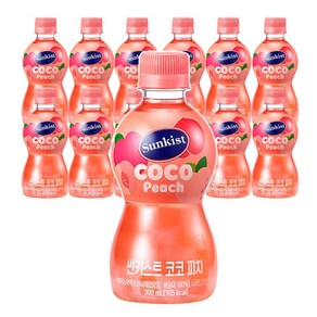 [광동직송] 썬키스트 코코 피치, 300ml, 12개
