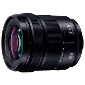 파나소닉 표준 줌 렌즈 풀 사이즈 미러리스 일안 L마운트 시스템용 루믹스 LUMIX S 20-60mm F3.5-5.6 블랙 S-R2060, 단일 옵션