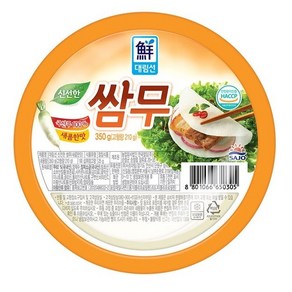 진주햄 새콤한맛 쌈무 350g, 1개