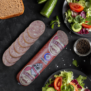 HALAL SALAMI BEEF HALAL SAUSAGE 500g 할랄 살라미 소고기 소시지 500g, 1개