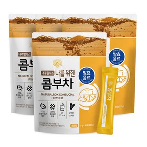 [4개 묶음] [내추럴박스] 콤부차 5g x 40포 x 4개 레몬맛, 200g, 4개