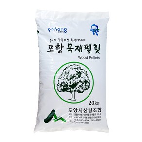 다린샵 고양이 화장실 애완용 배딩용 캠핑용 난로 포항 우드 목재 펠릿 20kg 대포장, 1개