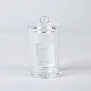 모던하우스 프로페셔널 아크릴 면봉 케이스 AE0120005, 클리어, 지름:5.5CM 높이:12CM, 1개