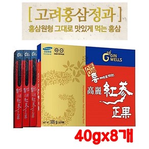 일화 고려 홍삼 정과 홍삼원형 그대로 봉밀 꿀벌100 당절임 국산 수삼 고급 간식 선물세트 40gx8개, 8개, 40g