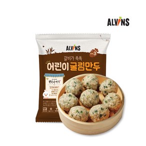 [엘빈즈] 갈비가 쏙쏙 어린이 굴림만두 1봉, 225g, 1개