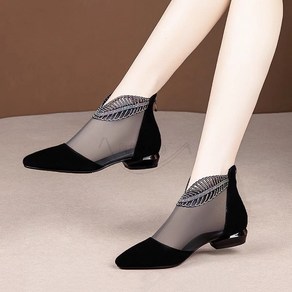 Kismile여성 망사시스루 여름 앵클부츠 하이힐 3cm+23N9F26H